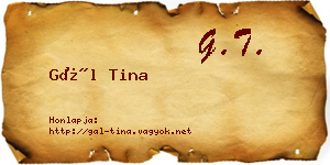 Gál Tina névjegykártya